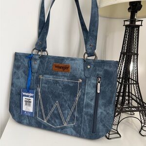 Wrangler Denim Blue Tote Bag